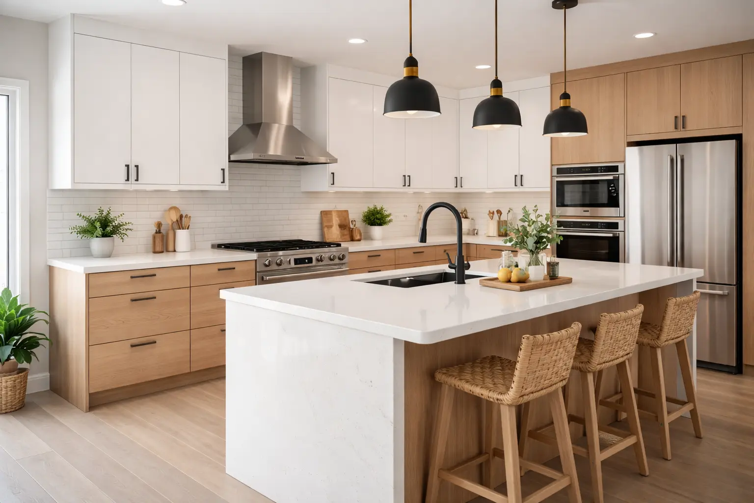 Rénovation complète de cuisine moderne à Orléans - Artisan spécialisé